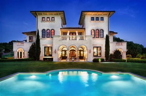 Palatial Italian Manor In Austin Texas Mediterranean Homes Villa
