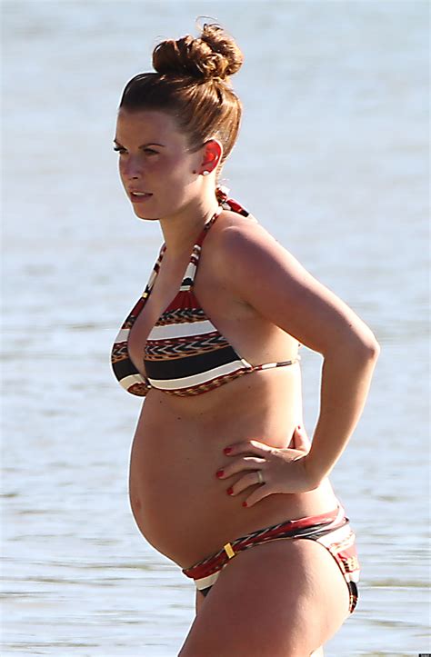 Coleen Rooney Pregnant Expectant Wag Makes A Splash As She Shows Off Baby Bump In Barbados Pics