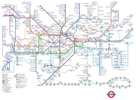Map Of London Undergorund Subway Map