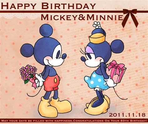 Happy Birthday Mickey And Minnie 2011 By Hat M84 On Deviantart Mickey