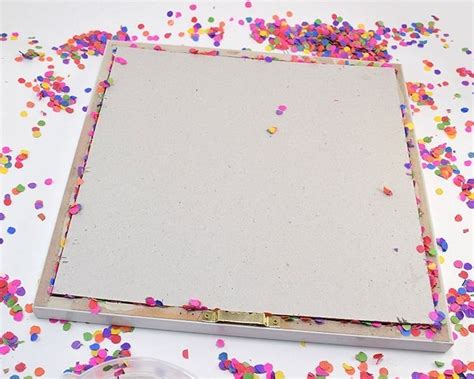 Diy Confetti Wall Art Confetti Wall Diy Confetti Wall Art