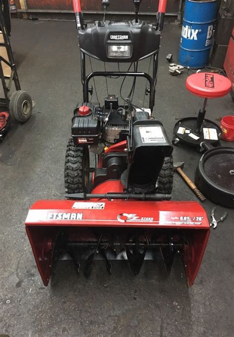 Used Craftsman 28 Inch 9hp Snowblower With Ez Steer Powered Steering