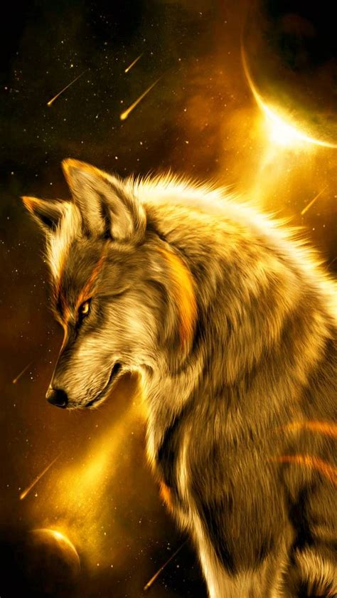 Golden Wolf Wallpaper By Goldenwolf101 0b Free On Zedge™