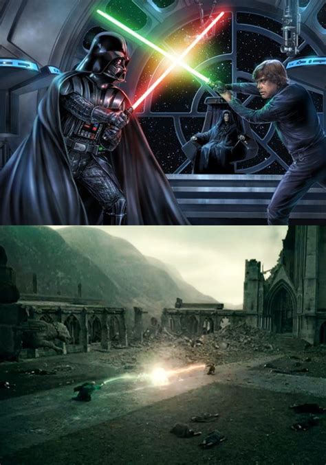 A star wars story now playing in theatres, i thought it may be interesting to visit the similarities between two beloved franchises: Vader vs luke and Harry vs Voltemort - Star Wars vs Harry ...