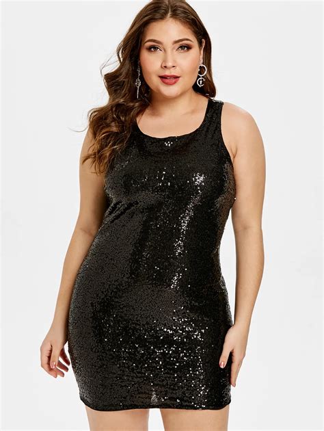 Plus Size Sequin Mini Dress Hot Sex Picture