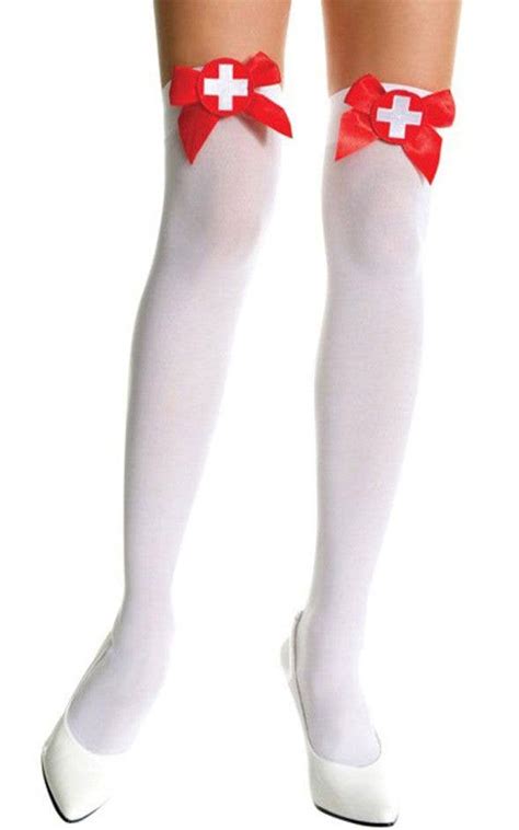 Thigh High Nurse Stockings Sexy Nurse Stockings Costume Hosiery