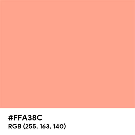 Pastel Coral Color Hex Code Is Ffa38c