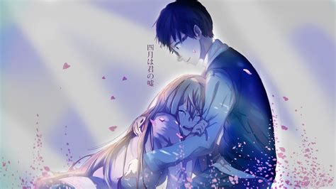 Male And Female Anime Character Holding Hands Hd Wall