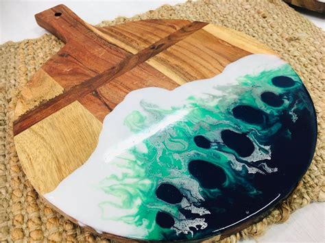 Individually Hand Painted Resin Serving Boards Large And Small