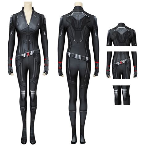 Adult Avengers Endgame Black Widow Jumpsuit Natasha Romanoff Cosplay