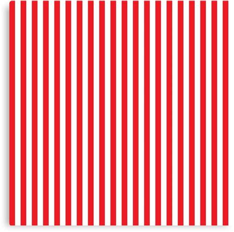 Red White Vertical Stripe Canvas Prints By Yanwun Redbubble
