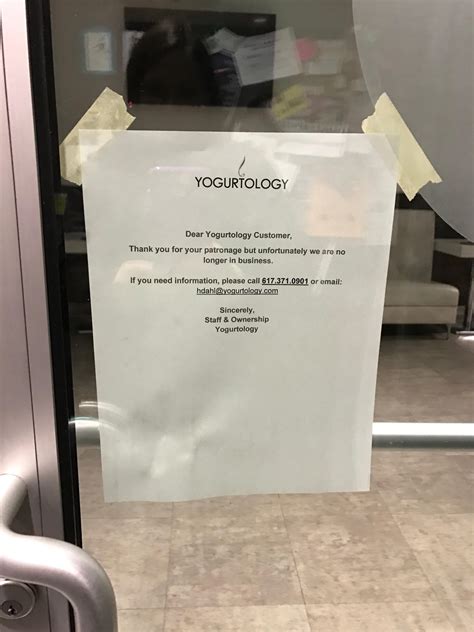 The Scoop Wellesley Square S Yogurtology Shuts Down The Swellesley Report