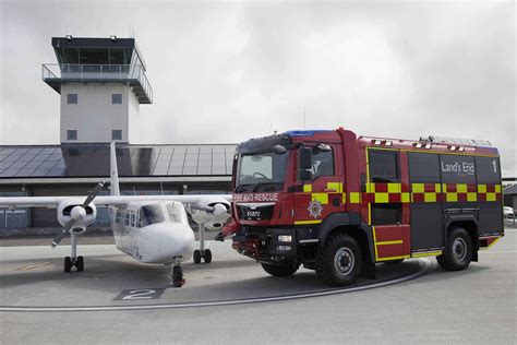 New £200000 Fire Appliance For Lands End Airport