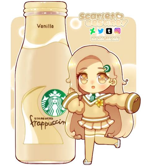 Starbucks Sorority Vanilla Frappuccino V2 By Scarletdestiney On Deviantart Art Starbucks