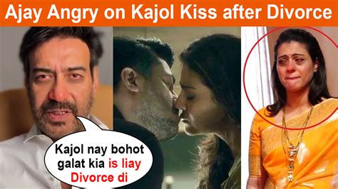 Ajay Angry On Kajol Kiss After Divorce 24 Years Of Marriage Lollywood