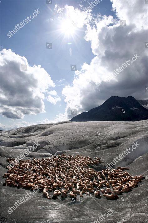 Hundreds Naked People Pose On Aletsch Editorial Stock Photo Stock Image Shutterstock