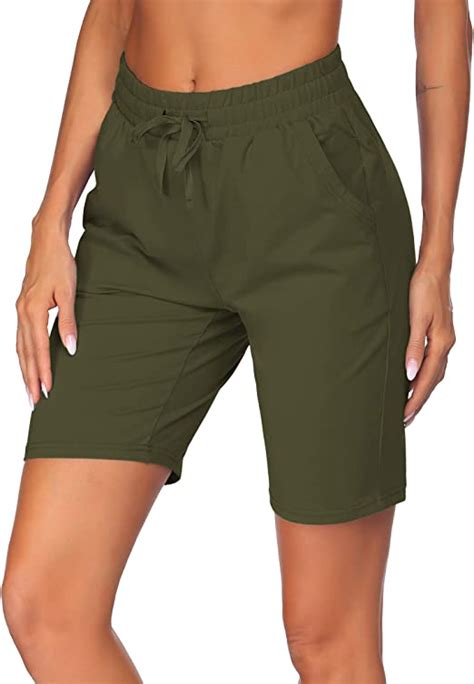 Onbay Womens Bermuda Shorts Athletic Active Yoga Lounge Workout Gym