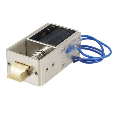 Uxcell Dc 12v 25a 40n Open Frame Type Solenoid For Electric Door Lock