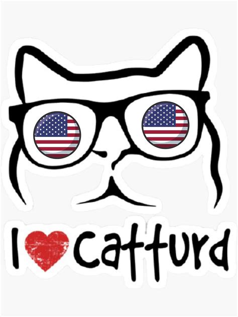 I Love Catturd Sticker For Sale By Elmahdi210 Redbubble
