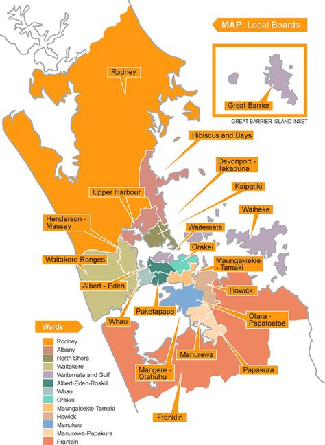 Map Of Auckland Region Wards And Local Areas Source Figure