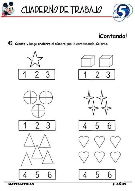 Fichas De Matematicas Infantil 5 Años Para Imprimir Conocimientos