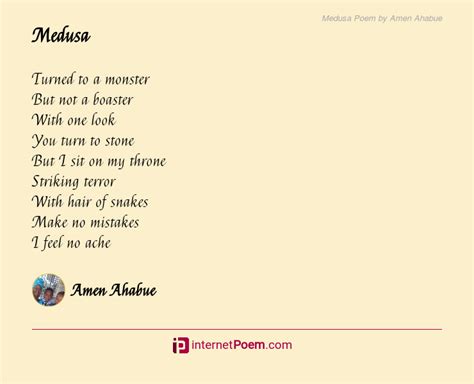 Medusa Poem By Amen Ahabue
