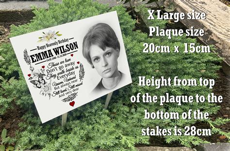 Temporary graveside headstone memorial, Grave marker, Tree marker stake