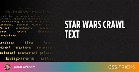 Star Wars Crawl Text Css Tricks Css Tricks