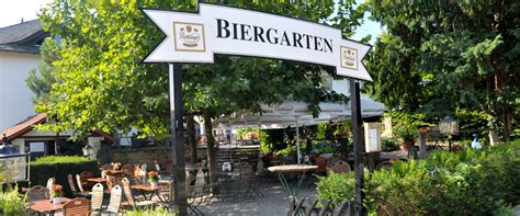 No matter the style, all beverages are served in large pints only, naturally. Biergarten | Hotel Fronmühle