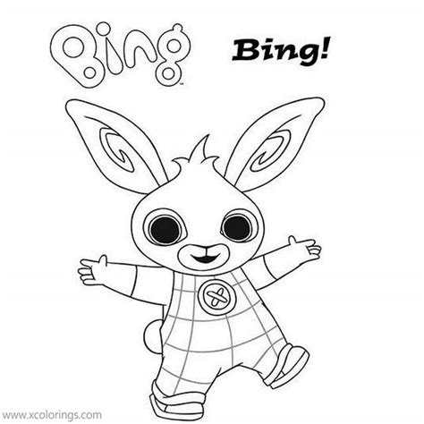 Bing Bunny And Flop Coloring Pages