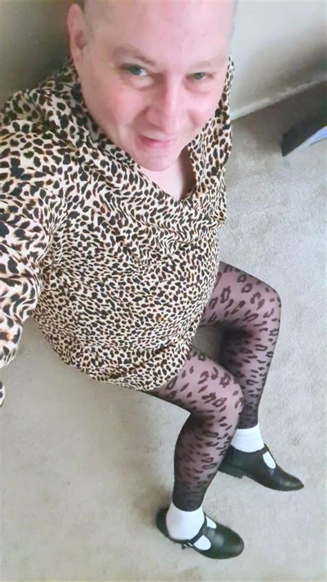 Sissy In Leopard Print Tights Linda Smith Flickr