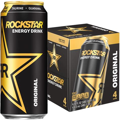 Buy Rockstar Original Energy Drink 16 Oz 4 Pack Cans Online At Lowest
