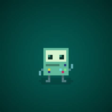Famous Characters In Pixel Art Bmo Beemo From Adventure Time