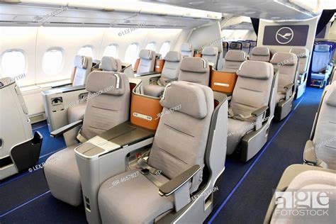 Business Class Upper Deck Cabin Airbus A380 800 Lufthansa Stock