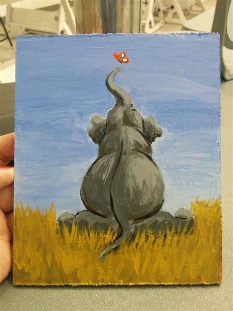 Acrylic Painting Of An Elephant Canvas Art Painting Elephant