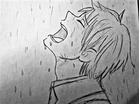 Sad Sketches Anime Drawings Sketches Anime Sketch Cry Drawing