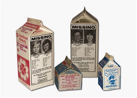Milk Carton Missing Person Template