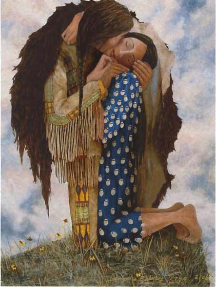 Lovely Interpretation Of The Kiss Art Art Native Art Native American Art