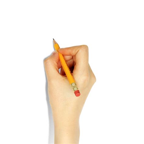 Hand With Pencil Png Png Image Collection