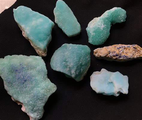 Natural Blue Aragonite Crystal With Azurite Specimen 206gr Etsy