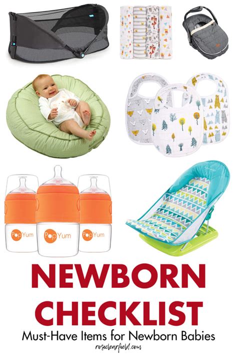 Newborn Checklist Must Have Items For Newborn Babies Rose Clearfield
