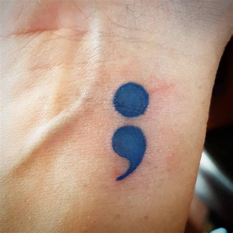 If You See Somebody With A Semicolon Tattoo Heres The