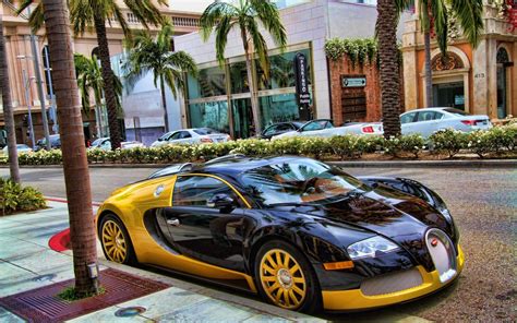 Bugatti Veyron Car Hdr Los Angeles Wallpapers Hd Desktop And