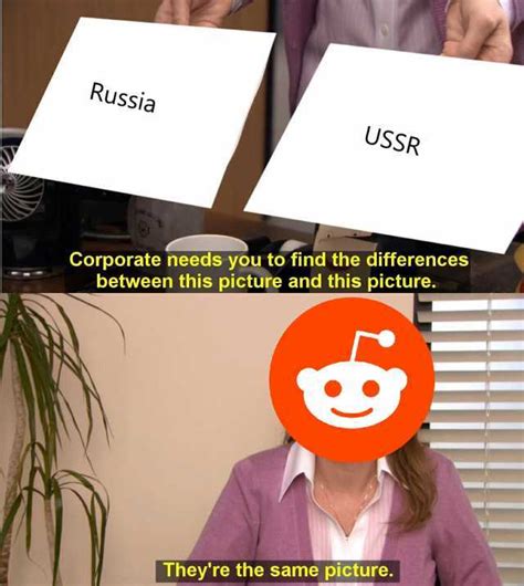 russia ussr corporate needs you to find the differences between this picture and this picture