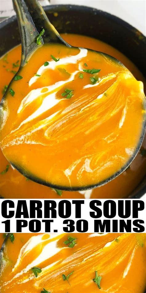 Have you ever met a kid who didn't like carrots? CARROT GINGER SOUP RECIPE- The best, healthy, quick, easy ...