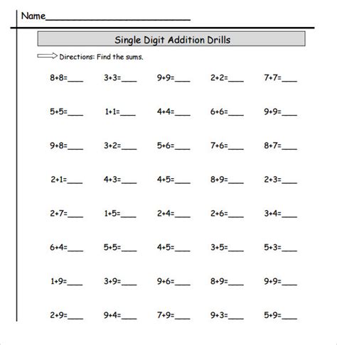 Free 11 Sample Math Worksheet Templates In Pdf Ms Word