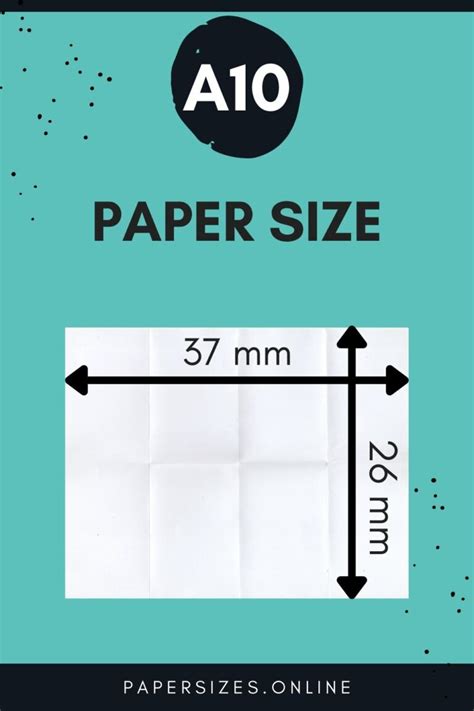 A10 Paper Size And Dimensions Paper Sizes Online