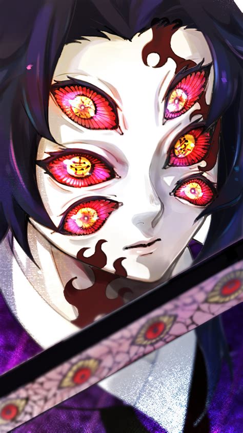Demon Slayer Kimetsu No Yaiba Anime Kokushibo Twelve Moon Demons Twelve Kizuki Hd Phone