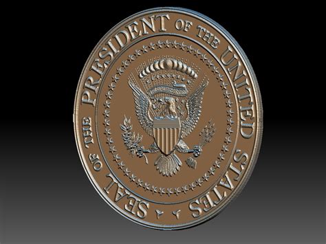 Presidential Seal 3d Printing 3d Model 3d Printable Cgtrader