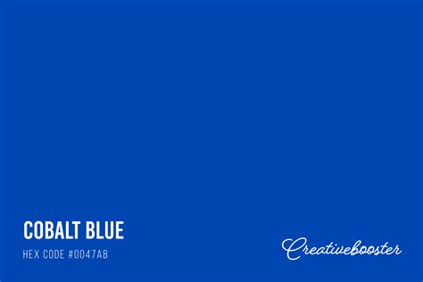 All About Color Cobalt Blue Color Codes Meaning And Pairings